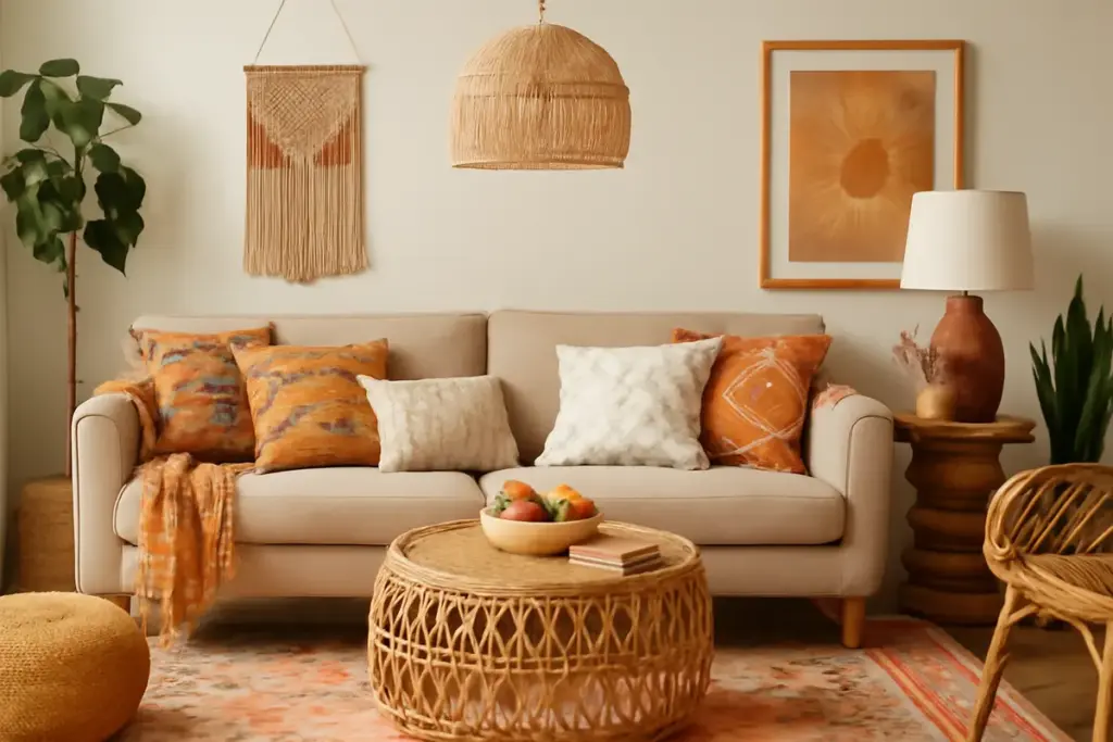 Stile boho chic nell’arredo: idee pratiche per portare creatività e colori senza esagerare