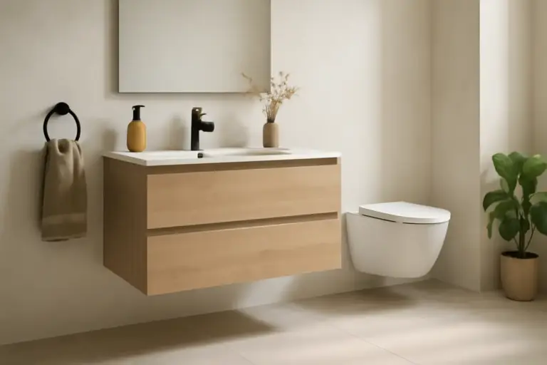 Mobili sospesi per il bagno: maggiore ariosità e pulizia facilitata senza rinunciare allo stile