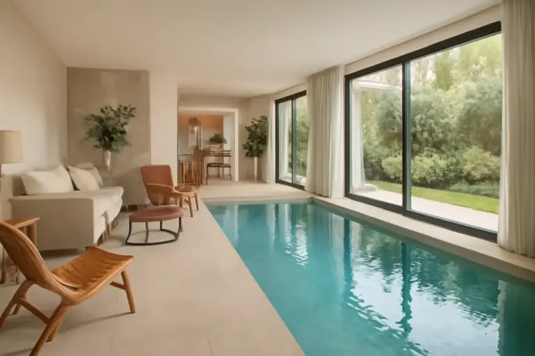 Casa da sogno con piscina interna: le regole fondamentali per arredare senza sbagliare