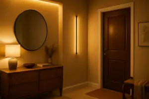 Illuminazione décor a LED nell’ingresso: il segreto per creare atmosfera e valorizzare i dettagli