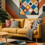 Pattern geometrici tra le tendenze del momento: come integrarli per ottenere ambienti vivaci ma equilibrati