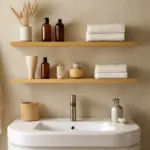 Mensole sospese in bagno: un trucco estetico e funzionale che fa subito la differenza