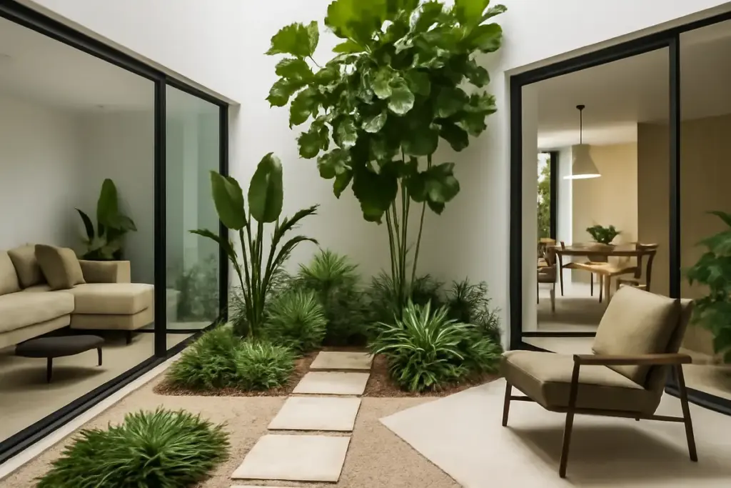 Casa da sogno con giardino interno: suggerimenti per integrare il verde senza rinunciare al design